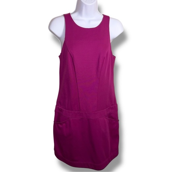 Size 2 Trina Turk Fuchsia Pink Dress Sleeveless Lined Zip Closure - Picture 1 of 11